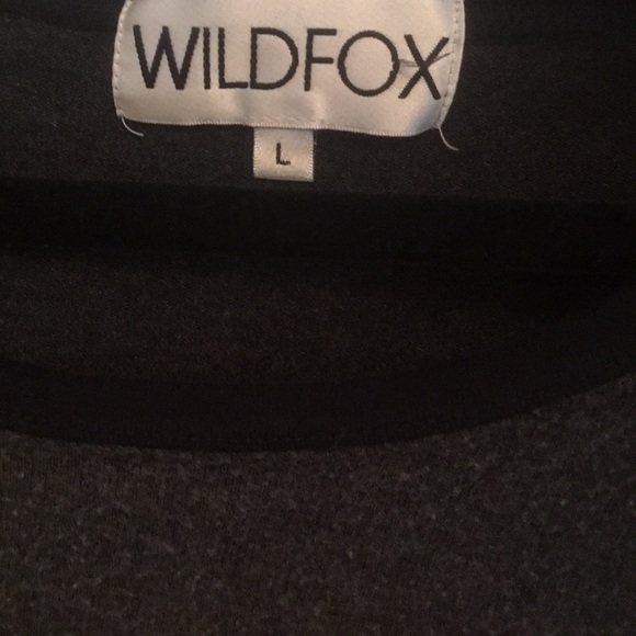 Wildfox sweatshirt romper gray w/ red heart Large - Picture 3 of 6